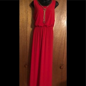 Long Coral dress